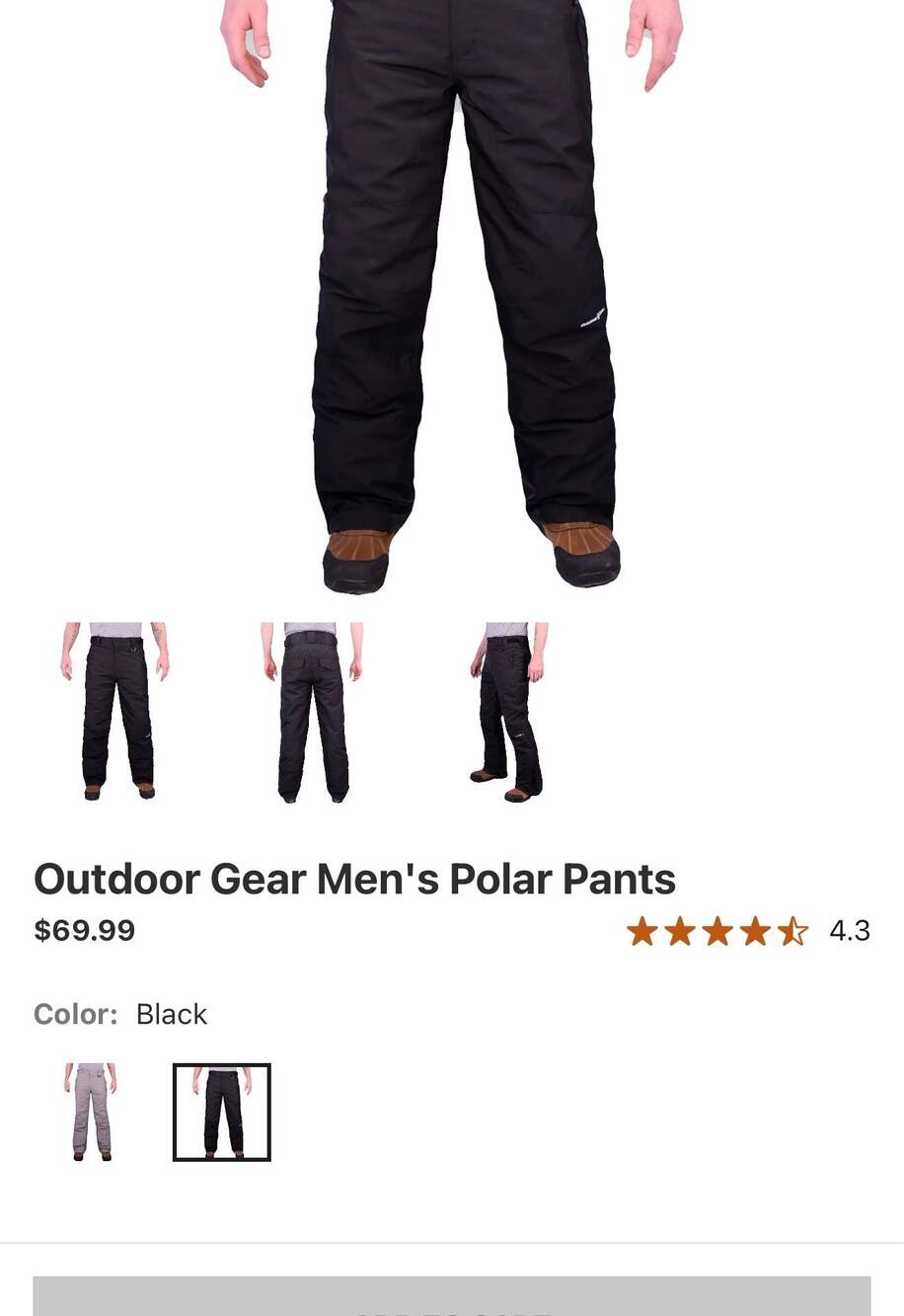 Outdoor Gear Men's Polar Pants Black size‎ XXL